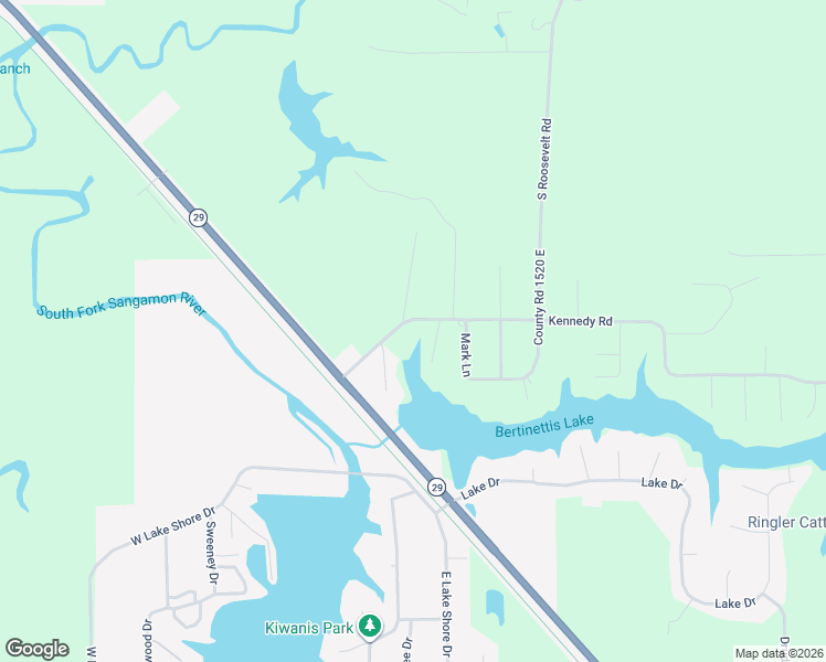 map of restaurants, bars, coffee shops, grocery stores, and more near 3412 Kennedy Road in Taylorville