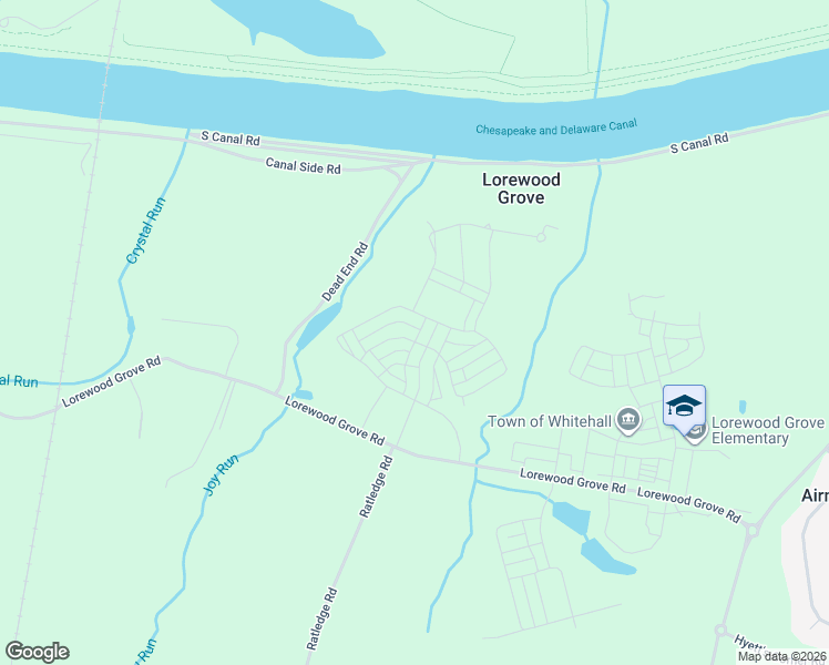 map of restaurants, bars, coffee shops, grocery stores, and more near Lorewood Grove Road in Middletown