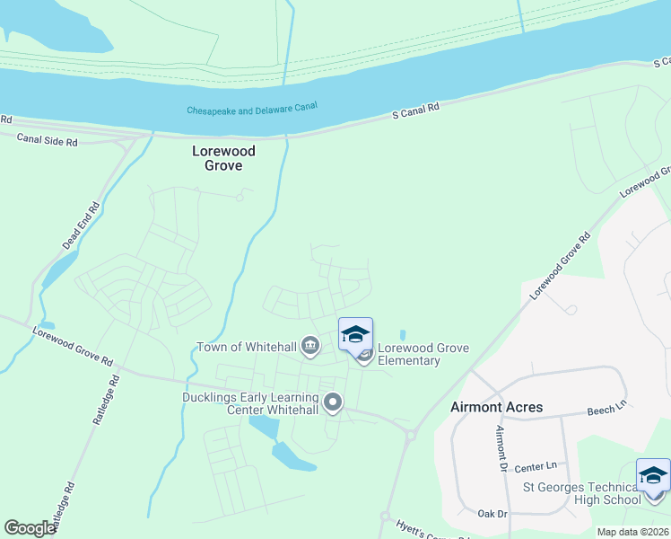 map of restaurants, bars, coffee shops, grocery stores, and more near 991 Lorewood Grove Road in Middletown