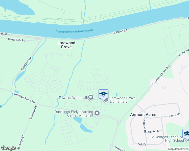 map of restaurants, bars, coffee shops, grocery stores, and more near 991 Lorewood Grove Road in Middletown