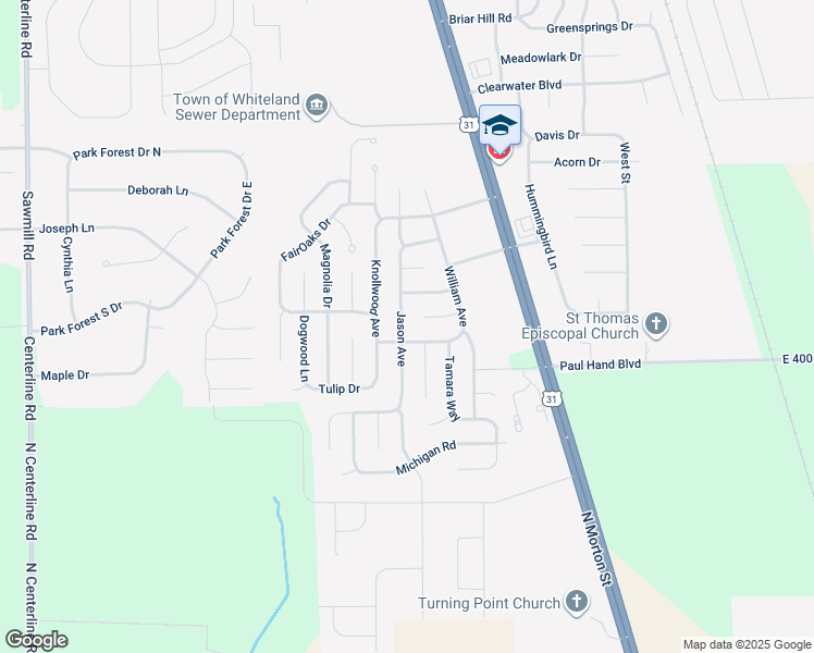 map of restaurants, bars, coffee shops, grocery stores, and more near 4045 Jason Avenue in Franklin