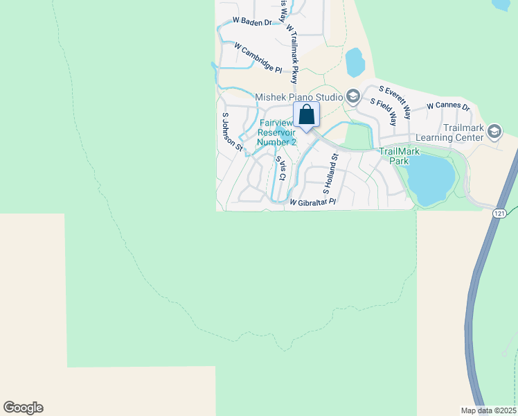 map of restaurants, bars, coffee shops, grocery stores, and more near 9795 West Freiburg Drive in Littleton