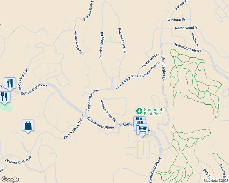 map of restaurants, bars, coffee shops, grocery stores, and more near 2100 Logan Ridge Court in Reno