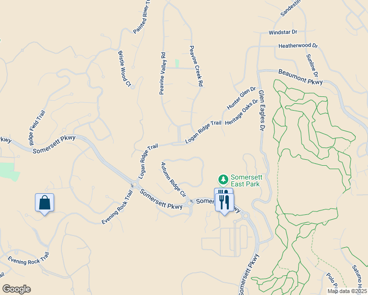 map of restaurants, bars, coffee shops, grocery stores, and more near 2100 Logan Ridge Court in Reno