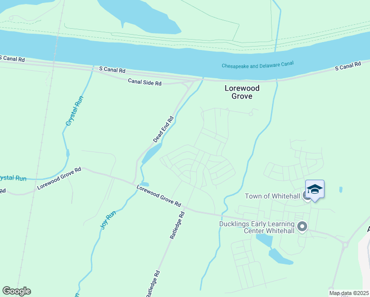 map of restaurants, bars, coffee shops, grocery stores, and more near Dead End Road in Middletown