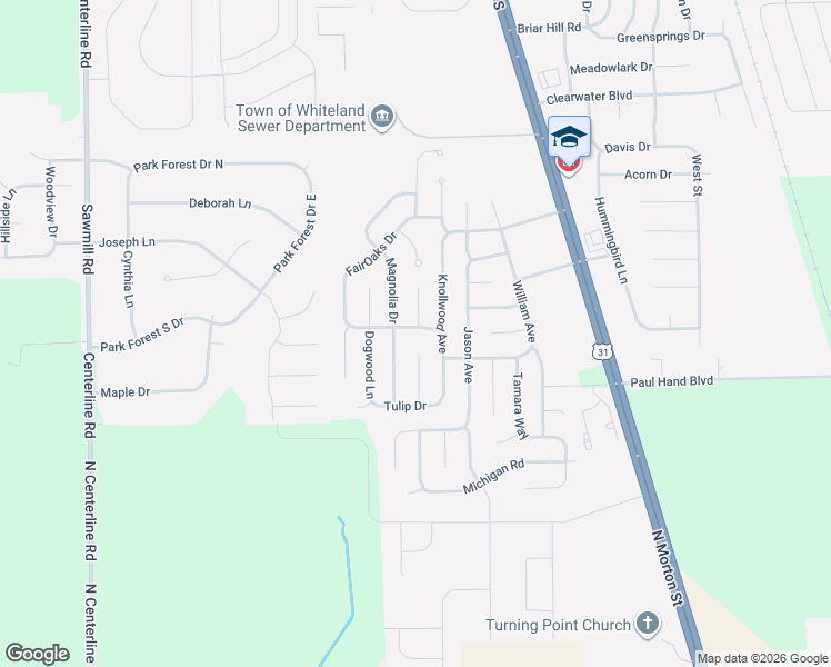 map of restaurants, bars, coffee shops, grocery stores, and more near 4059 Magnolia Drive in Franklin