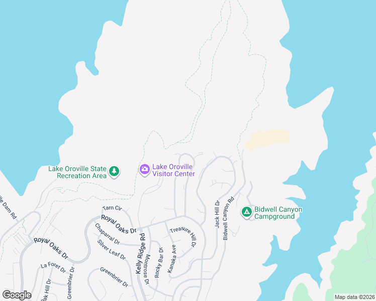 map of restaurants, bars, coffee shops, grocery stores, and more near 6301 Woodman Drive in Oroville