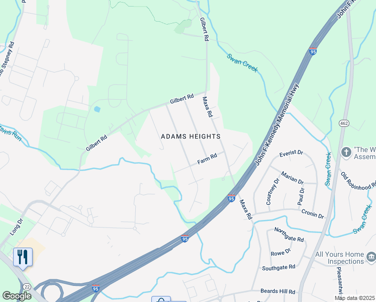map of restaurants, bars, coffee shops, grocery stores, and more near 821 Randolph Drive in Aberdeen