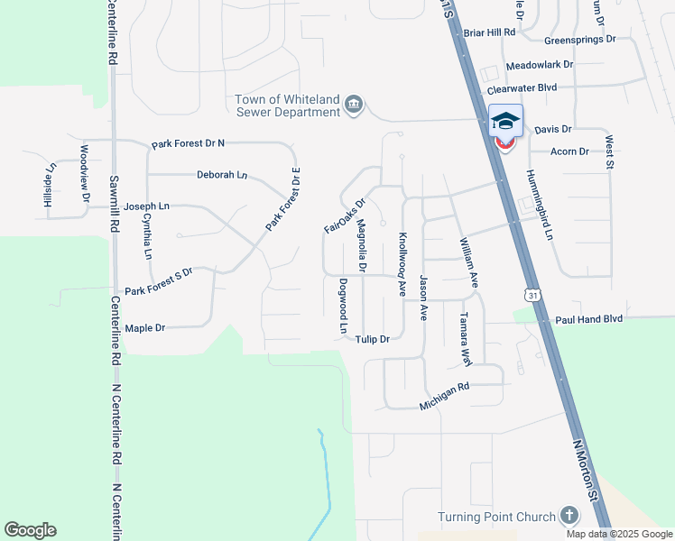 map of restaurants, bars, coffee shops, grocery stores, and more near 4058 Dogwood Court in Franklin