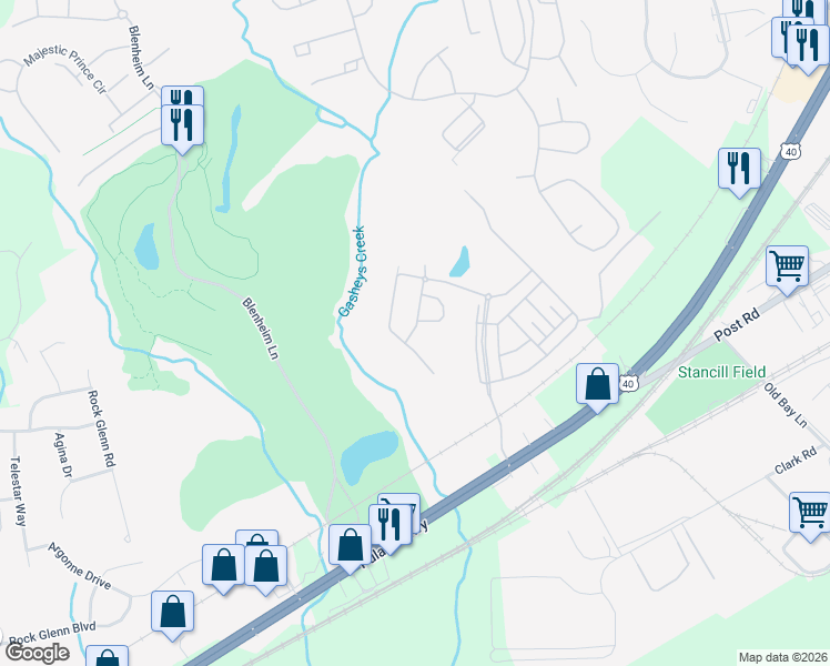 map of restaurants, bars, coffee shops, grocery stores, and more near 251 Correri Street in Havre de Grace