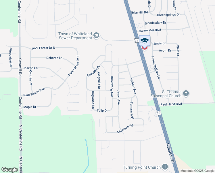 map of restaurants, bars, coffee shops, grocery stores, and more near 4052-4058 Knollwood Avenue in Franklin