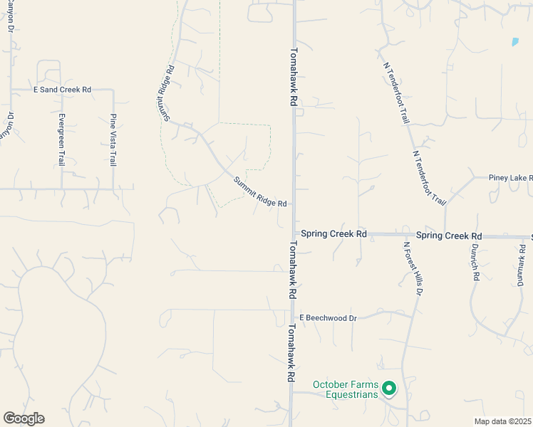 map of restaurants, bars, coffee shops, grocery stores, and more near 12067 Summit Ridge Road in Parker