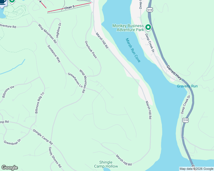 map of restaurants, bars, coffee shops, grocery stores, and more near 5 Parkside North Court in McHenry