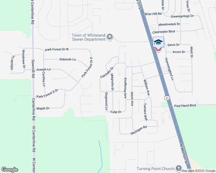 map of restaurants, bars, coffee shops, grocery stores, and more near 4071 Dogwood Court in Franklin