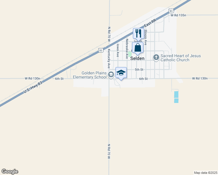 map of restaurants, bars, coffee shops, grocery stores, and more near County Road 481 in Selden