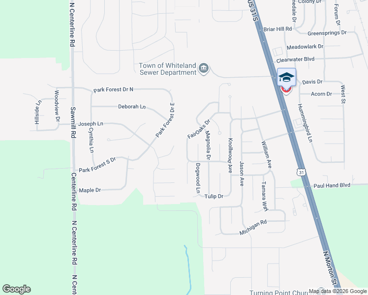 map of restaurants, bars, coffee shops, grocery stores, and more near 4080 FairOaks Drive in Franklin