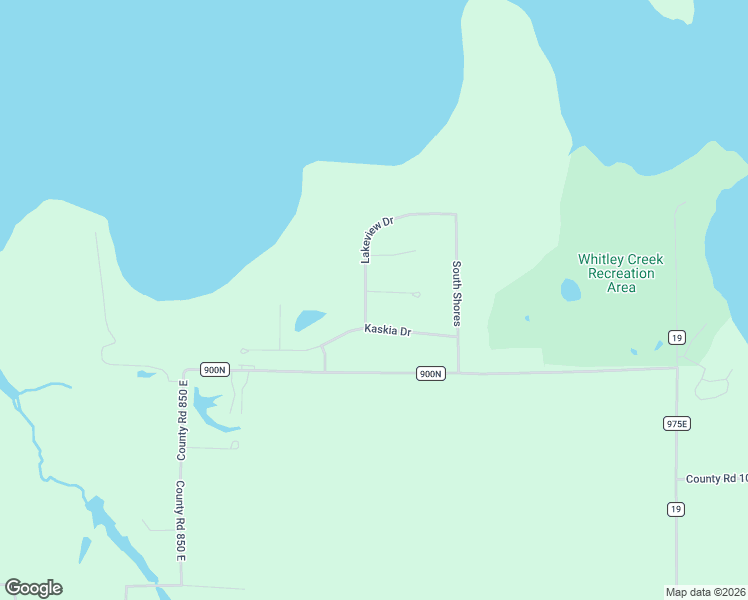 map of restaurants, bars, coffee shops, grocery stores, and more near Lakeview Drive in Sullivan
