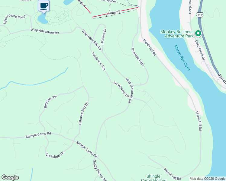map of restaurants, bars, coffee shops, grocery stores, and more near 412 Upper Highline Drive in McHenry