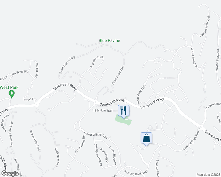 map of restaurants, bars, coffee shops, grocery stores, and more near 2301 Eagle Bend Trail in Reno