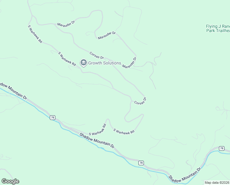 map of restaurants, bars, coffee shops, grocery stores, and more near 9801 South Warhawk Road in Jefferson County