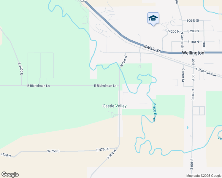 map of restaurants, bars, coffee shops, grocery stores, and more near 3772 East Richelman Lane in Wellington