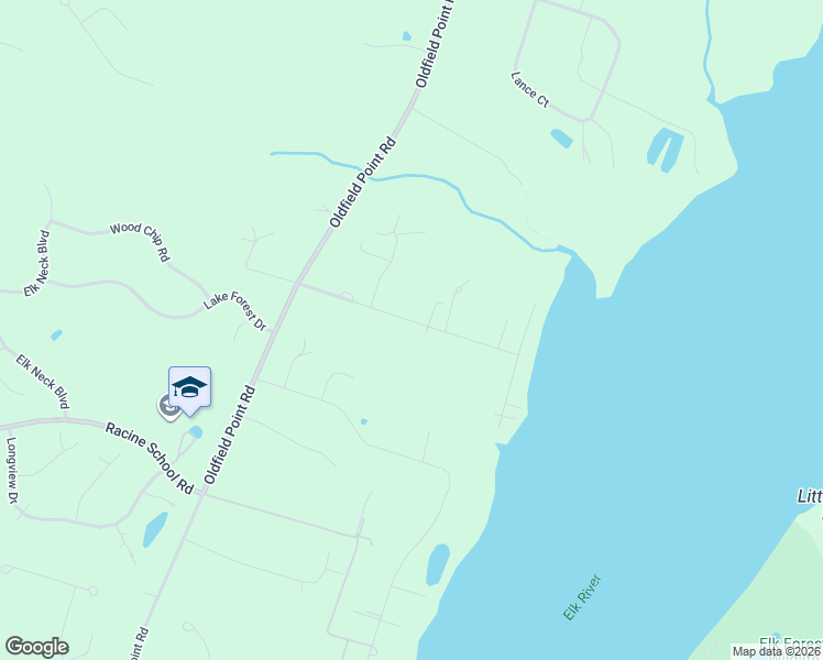 map of restaurants, bars, coffee shops, grocery stores, and more near 121 Elk Ranch Park Road in Elkton