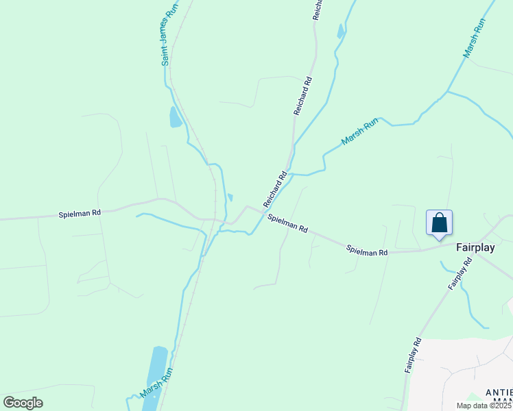 map of restaurants, bars, coffee shops, grocery stores, and more near 17432 Spielman Road in Fairplay