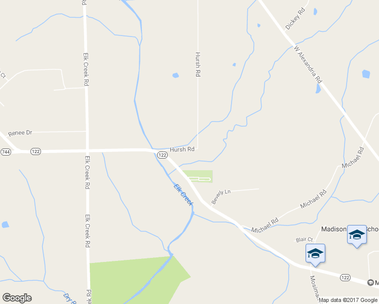 map of restaurants, bars, coffee shops, grocery stores, and more near 5975 Hursh Road in Middletown