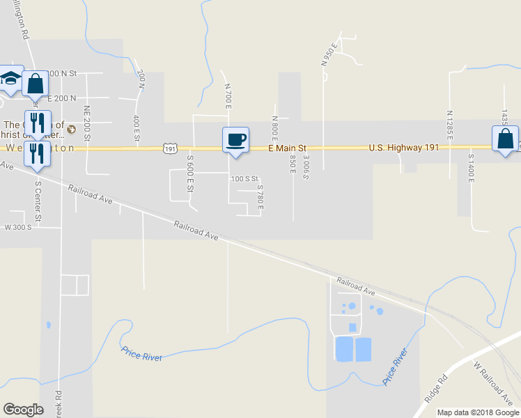 map of restaurants, bars, coffee shops, grocery stores, and more near 275 Maple Street in Wellington