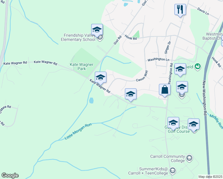 map of restaurants, bars, coffee shops, grocery stores, and more near 1249 Canon Way in Westminster