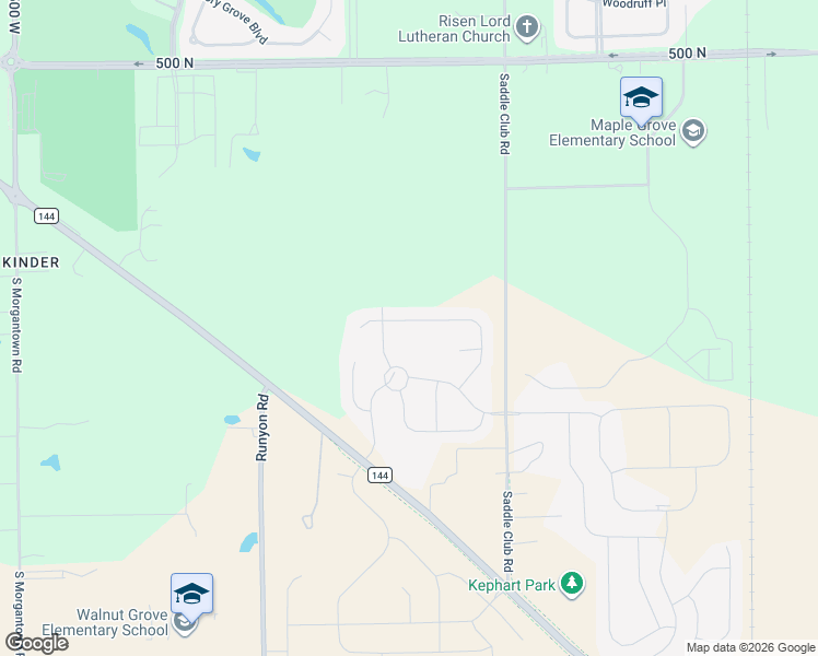 map of restaurants, bars, coffee shops, grocery stores, and more near 4211 Backstretch Ln in Bargersville