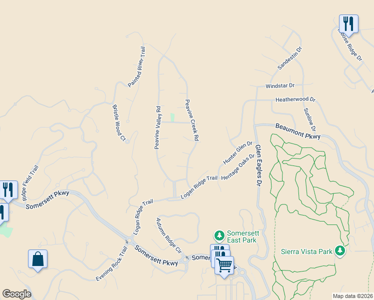 map of restaurants, bars, coffee shops, grocery stores, and more near 7725 Peavine Creek Court in Reno