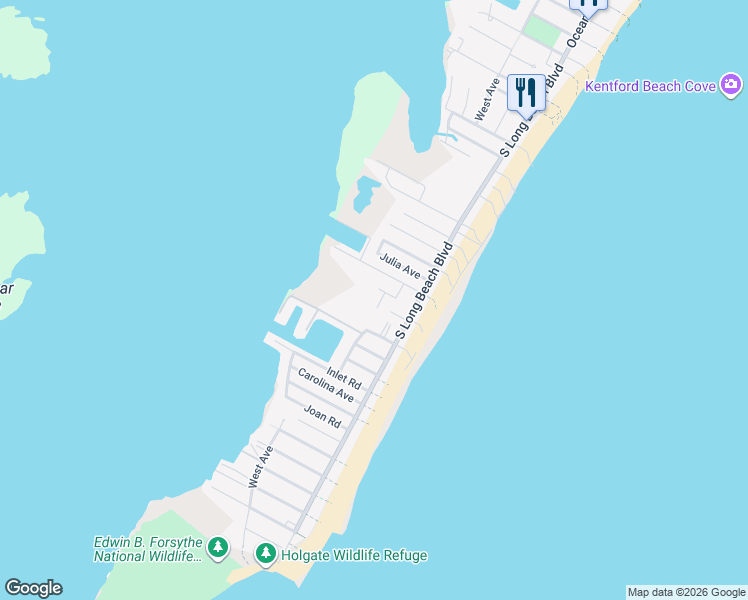 map of restaurants, bars, coffee shops, grocery stores, and more near 12 Stevens Avenue in Long Beach