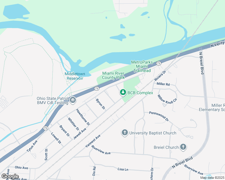 map of restaurants, bars, coffee shops, grocery stores, and more near 4104 Tytus Avenue in Middletown