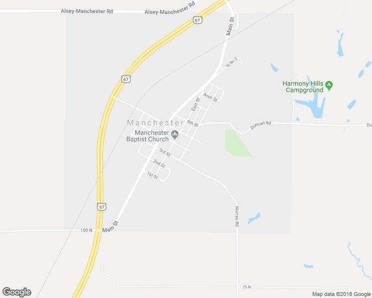 map of restaurants, bars, coffee shops, grocery stores, and more near 399 Lee Street in Roodhouse