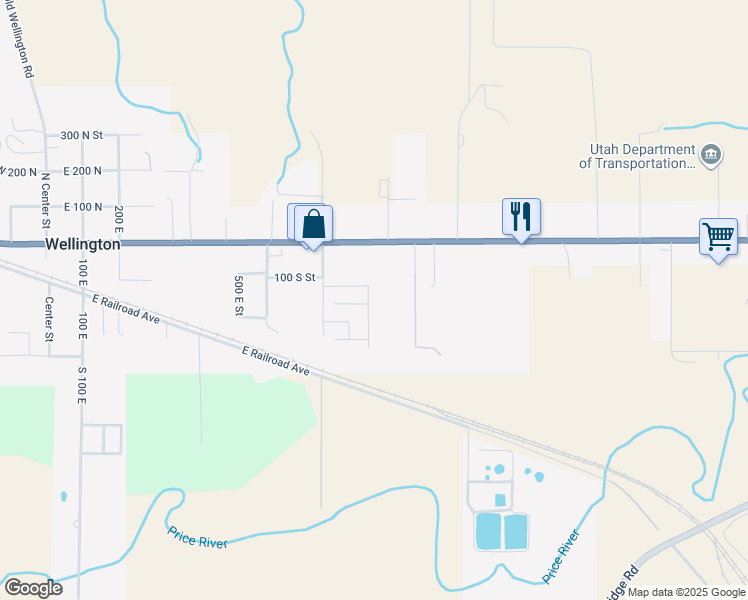map of restaurants, bars, coffee shops, grocery stores, and more near 175 Maple Street in Wellington