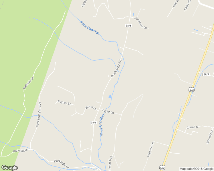 map of restaurants, bars, coffee shops, grocery stores, and more near Rock Gap Road in Berkeley Springs