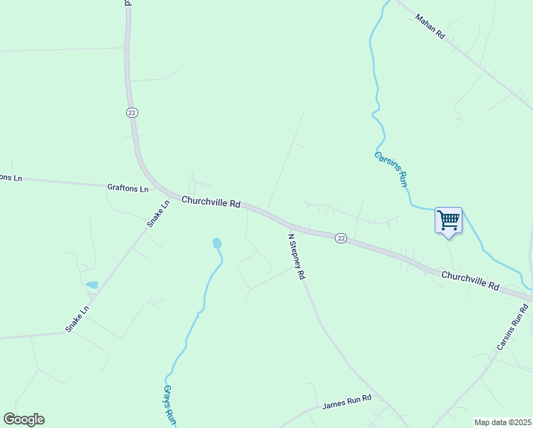 map of restaurants, bars, coffee shops, grocery stores, and more near 3336 Churchville Road in Aberdeen