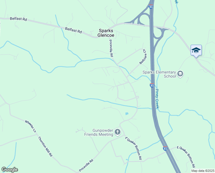 map of restaurants, bars, coffee shops, grocery stores, and more near 14 Hunt Farms Court in Sparks Glencoe