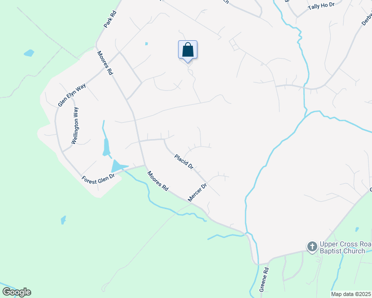 map of restaurants, bars, coffee shops, grocery stores, and more near 2714 Raynham Court in Baldwin