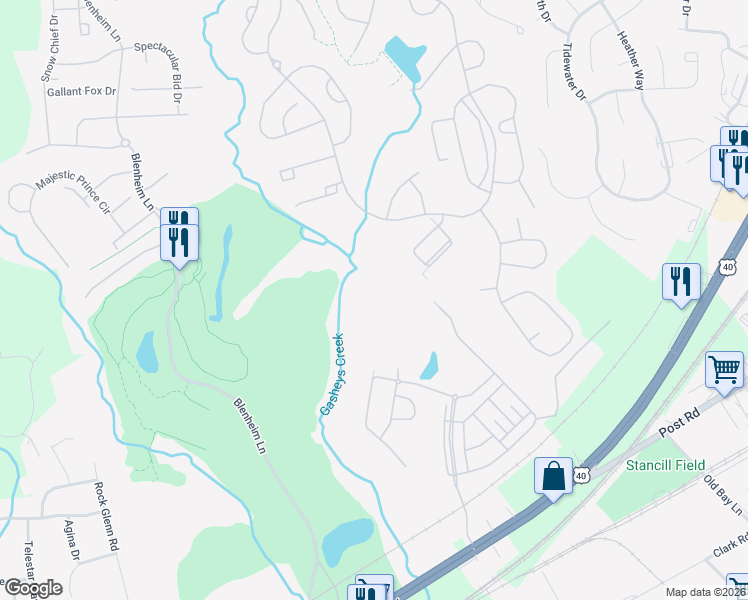 map of restaurants, bars, coffee shops, grocery stores, and more near 251 Correri Street in Havre de Grace
