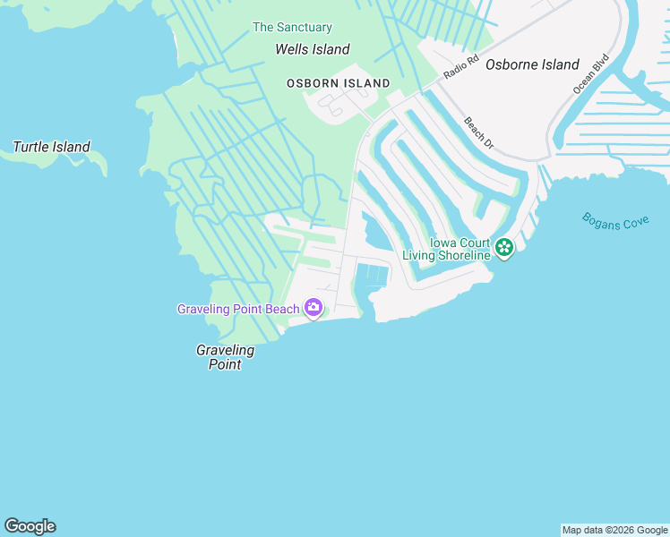 map of restaurants, bars, coffee shops, grocery stores, and more near 4 Surfside Boulevard in Ocean County