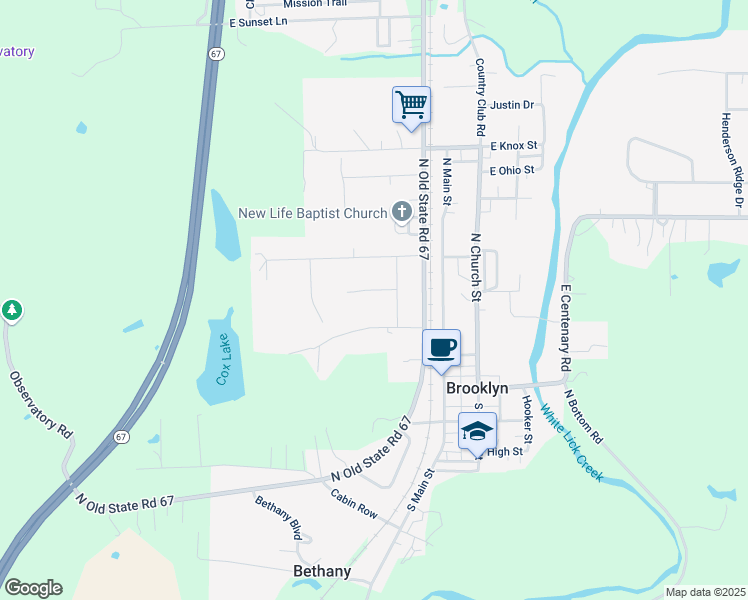 map of restaurants, bars, coffee shops, grocery stores, and more near 31 Stephen Street in Mooresville