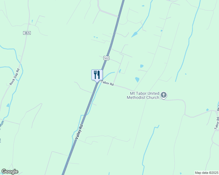 map of restaurants, bars, coffee shops, grocery stores, and more near 104 Tabor Road in Berkeley Springs