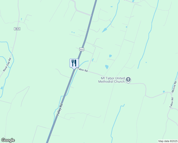 map of restaurants, bars, coffee shops, grocery stores, and more near 104 Tabor Road in Berkeley Springs