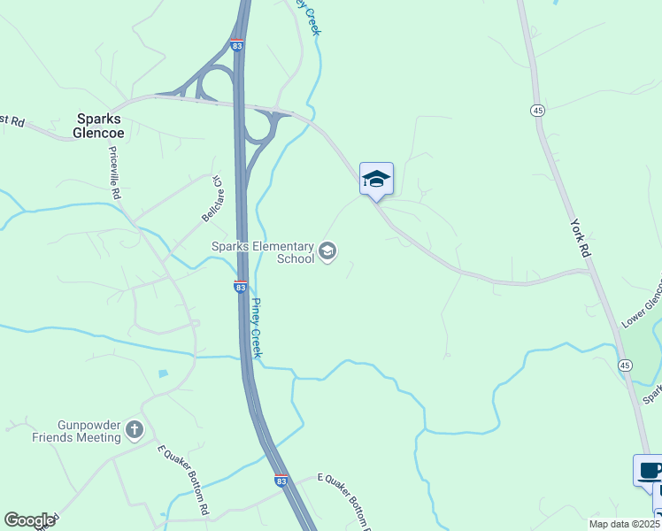 map of restaurants, bars, coffee shops, grocery stores, and more near 601 Belfast Road in Sparks Glencoe