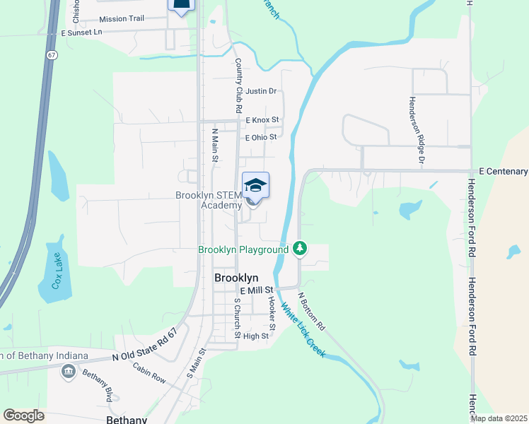 map of restaurants, bars, coffee shops, grocery stores, and more near 251 North Church Street in Mooresville