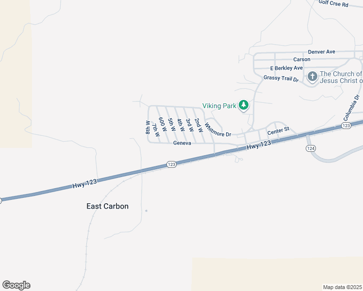 map of restaurants, bars, coffee shops, grocery stores, and more near 154 West Geneva in East Carbon
