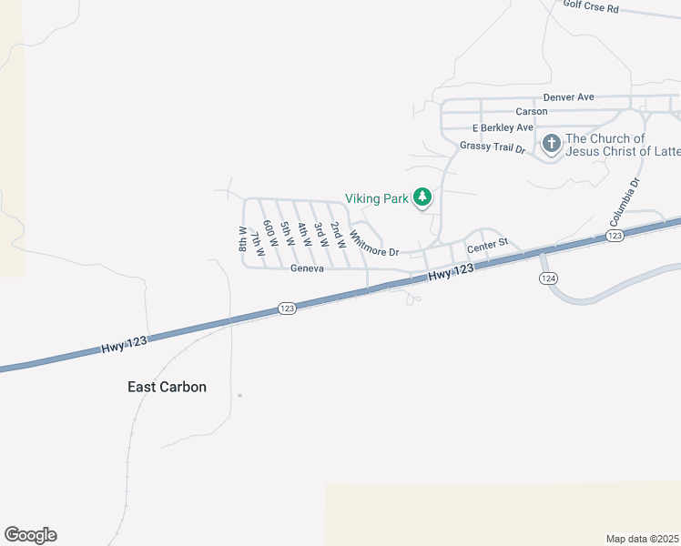 map of restaurants, bars, coffee shops, grocery stores, and more near 138 West Geneva Drive in East Carbon