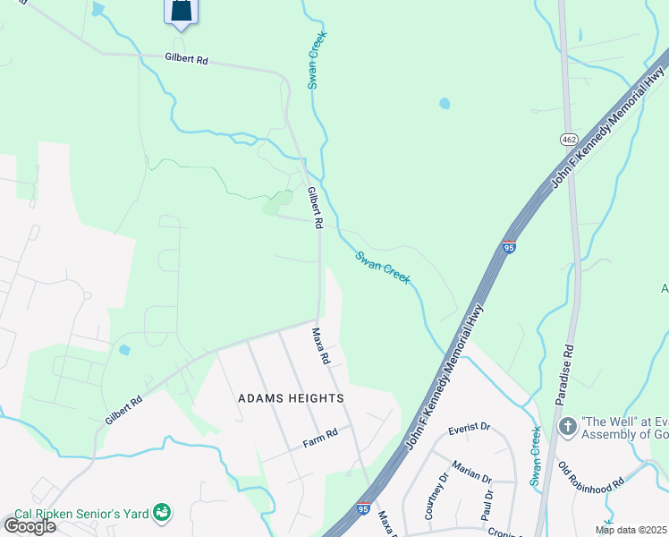 map of restaurants, bars, coffee shops, grocery stores, and more near 753 Gilbert Road in Aberdeen